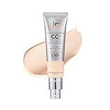 IT Cosmetics Your Skin But Better CC+ Cream, Fair Light (C) - Color Correcting Cream, Full-Coverage Foundation, Hydrating Serum & SPF 50+ Sunscreen - Natural Finish - 1.08 fl oz