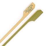 BambooMN - Gluten-Free Label Marker Bamboo Paddle Pick - 3.5" (8.9cm) - 100 Pieces