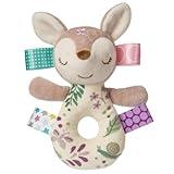 Taggies Embroidered Soft Ring Rattle, Flora Fawn