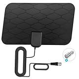 Digital TV Antenna,Antenna for Smart TV,360°Reception,Support 4K 1080p Smart Television,Detachable Signal Amplifier-Signal Booster-HDTV Antenna 10ft Coaxial HDTV Cable, Portable HD TV Antenna Indoor