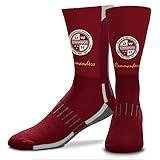 FBF - NFL Adult Team Logo Phenom Script Crew Dress Socks Footwear for Men and Women Game Day Apparel - Washington Commanders