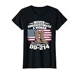 Veteran's Day A Woman With A DD-214 Female Veteran T-Shirt