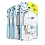 Febreze Plug In Air Freshener Fade Defy Plugs, Scented Oil Warmer- Pack of 4