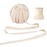 PH PandaHall 22 Yards Underwire Channeling Tape Corset Boning Fabric Covered Boning for Corset Busk Bra Making Corset Webbing Strips Hollow Ribbon for Sewing Handicrafts 3/8" Wide, Nude