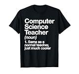 Computer Science Teacher Definition Back To School First Day T-Shirt for Men Women Girls Kids