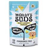 Molly's Suds Baby Laundry Detergent Powder | Removes Formula, Poop & Spit-Up Stains | Extra Gentle for Newborns (Fragrance Free)