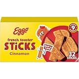 Eggo Frozen French Toaster Sticks, Frozen Breakfast, Breakfast Food, Cinnamon, 12.7oz Box (32 Sticks)