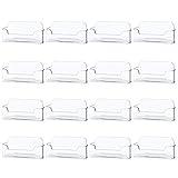 16 Pack Clear Desktop Business Card Holder Display, Plastic Business Card Stand for Office