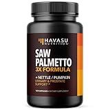 Saw Palmetto Supplement - Potent 3X Formula with Stinging Nettle + Pumpkin Seed Extract - DHT Blocker Urinary Health & Prostate Support Supplement for Mens Health - Saw Palmetto for Men 2 Month Supply