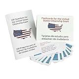 U.S Citizenship Flash Cards 2025 - English/Spanish, Naturalization Study Guide with 100 US Civics Questions & Answers, US Civics Test Flash Cards Combo Set, Bilingual Flashcards for US Citizenship (1)