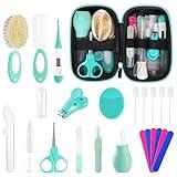 Baby Healthcare and Grooming Kit for Newborn Kids, 24PCS Upgraded Safety Baby Care Kit, Newborn Nursery Health Care Set, Baby Care Products (Green)