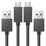 PS5 Controller Charger – 2 Pack 5FT OEM Original Fast Charging Cable Data Cord Wire Accessories for PlayStation 5 DualSense, Xbox Series S X Core, Elite Series 2, Switch Controller