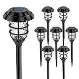 SOLPEX Solar Lights for Outside, Solar Outdoor Path Lights, Garden Lights Waterproof, Solar Powered Landscape Lighting for Yard, Garden, Pathway, Patio, Porch, Walkway, Driveway, 8 Pack(Cold White)