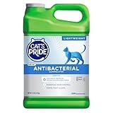 Cat's Pride New Antibacterial Cat Litter: Destroys 99.9% of Odor-Causing Bacteria - Powerful Odor Control - Premium Lightweight Clumping Litter - Scented, 12 Pounds