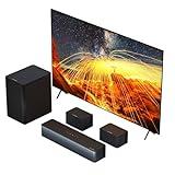 ULTIMEA 5.1 Virtual Surround Sound Bar, 320W Home Theater Surround System with Adjustable Speakers & Subwoofer, TV Speaker Soundbar, Sound Bar for Smart TV, Bluetooth 5.3, Easy Setup, Poseidon D50