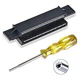 EEEKit 72 Pin NES Connector Replacement, NES Cartridge Slot with 3.8mm Screwdriver Bit Open Tool for Switch 8 Bit System