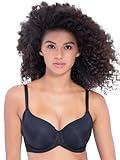 Felina Marvelous Side Smoothing T-Shirt Bra (Black, 38)| Seamless, Comfortable Everyday Bra with Support & Lift