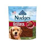 Blue Buffalo Nudges Grillers Natural Dog Treats, Made in the USA with Real Steak, 16-oz Bag