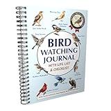 Bird Watching Journal with Life List & Checklist - Improve Your Observation Skills With This Birding Log Book With Illustrations of North America’s Most Common Birds. A Thoughtful Gift for Bird Lovers