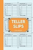 Teller Slips Logbook: Cash Withdraw Slips | Cash Envelopes And Cash Expense: A Helpful sheet for Tracking Bill Breakdown | 8.5 x 11 Inches 120 Pages