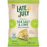 Late July Snacks, Organic Multigrain Tortilla Chips, Sea Salt and Lime, 7.5-oz. Bag