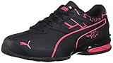 PUMA Women's Tazon 6 Sneakers, Puma Black/NRGY Rose, 8.5 M