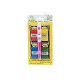 Post-it Flags Value Pack, 50/Dispenser, 4 Dispensers/Pack, 1 in Wide, Assorted Colors, Includes FREE Flags + Highlighter (680-RYBGVA)