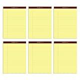 TOPS 8.5 x 11 Legal Pads, 6 Pack, Premium Docket Gold Brand, Narrow Ruled, Thick Yellow Paper, Sturdy Back, 50 Sheets, Made in USA (63941)