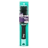 Goody x Total Texture Smoothing Brush - Vegan Boar Bristles Help Condition and Smooths Hair Cuticles for Enhanced Shine Shine - For Natural and Textured Hair - Non-Slip Grip