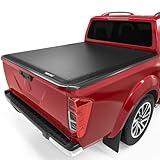 oEdRo Soft Tri-Fold Truck Bed Tonneau Cover Compatible with 2005-2025 Nissan Frontier(NOT for México) 5 Feet Bed