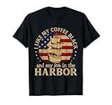 I Like My Coffee Black And My Tea in The Harbor Us History T-Shirt