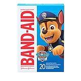 Band-Aid Brand Adhesive Bandages for Minor Cuts & Scrapes, Wound Care Featuring Nickelodeon Paw Patrol Characters for Kids and Toddlers, Assorted Sizes 20 ct