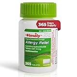 TIME-CAP LABS, INC. Timely Cetirizine HCl 10 Mg 365 Tablets - Compared to Zyrtec Active Ingredient Tablets – 24 Hour Allergy Relief from Sneezing, Runny Nose, Itchy Watery Eyes, Itchy Throat or Nose