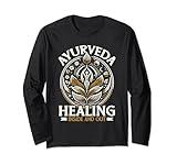 Ayurveda Medicine Wellness Meditation Indian Healing Long Sleeve T-Shirt