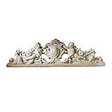 Design Toscano EU31668 Devonshire Sculptural Wall Pediment,antique stone, 10.00" x 10.00", Full Color