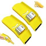 Corn Cob Separator, Corn Peeler Stainless Steel, Quick Corn Kernel Cutting Tool, Peeler Kitchen Small Tools, Easy Corn Cob Peeling, Seasonal promotion (2 Pieces)