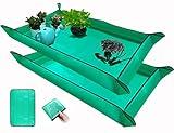 2 PCS Plant Repotting Mat for Indoor Plants, 43" X 29" Thickened Foldable Waterproof Plant Potting Tray and Mess Control, Portable Potting Mat Gardening Tray for House Plants Succulents, Extra Large
