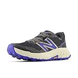 New Balance Women's Fresh Foam X Hierro V7 Trail Running Shoe, Black/Marine Blue, 9