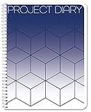 BookFactory Project Diary/Project Management Logbook - Wire-O, 100 Pages, 8.5'' x 11'' (JOU-100-7CW-PP(Projects))