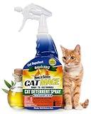 Nature's Mace Cat Mace Cat Repellent, Spray Deterrent for Urine Marking, Keep Cats Away for Outdoor & Indoor Use, Scratching, Flowerbeds, Yards, Pets, Garden, Plants, Ready-to-Use, 40 oz Spray