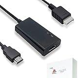 LEVELHIKE HDMI Cable for PlayStation 2 & PlayStation 1 Console (PS2 & PS1), PS1/PS2 to HDMI Adapter with True RGB Signal Output (100% Improved Video Quality), HD Converter with 4:3/16:9 Switch