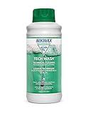 Nikwax Tech Wash 34 fl. oz., Nikwax Tech Wash Technical Cleaner for Jackets and Outerwear, Restores Waterproofing in Rain, Ski, and Snow Gear, Safe for Gore-Tex and DWR