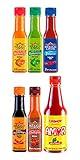 Mexico Lindo Hot Sauce Variety Pack | Includes 1 Amor Chamoy Sauce & 5 Mexico Lindo Hot Sauces | 6 Different Flavors to Choose | 37 Total Fl Oz (Pack of 6)