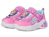 Skechers Girls Snuggle SNEAKS-Skech Squad Sneaker, Pink/Multi, 10 Toddler