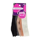 Goody Basic Head Wraps - 6 Ct, Neutral Tones, Damage-Free Soft Hold, Stretchy Head Wraps for Women & Men, Secure Grip Bandeau Headwear, All Hair Types