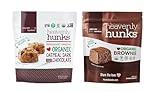 Hunks Organic Brownie + Oatmeal Dark Chocolate Cookies, Vegan, Certified Organic, 22 oz Bag per bag 2packs