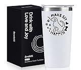 Onebttl Dog Trainer Gifts for Men and Women, Gifts on National Train Your Dog Month, Birthday and Christmas, 20 oz Insulated Stainless Steel Tumbler - I MAKE SIT HAPPEN