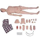 LCTYG Patient Care Manikin Training 170Cm Life Size Anatomical Human Model Training CPR Simulator with Interchangeable Genital for Students Nursing Education Teaching Medical Training Skills