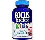 Focus Factor Kids Extra Strength Daily Chewable for Brain Health Support, 120 Count – Vitamins - Quality Formula – Gluten & Dairy Free Supplements for Children – No Artificial Sweetener