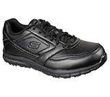 Skechers Men's Nampa Food Service Shoe, Black, 10.5 Wide